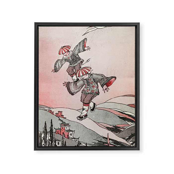 Art by Maurice "Jake" Day from "Wonder Tales from Tibet," 1922 Framed Canvas Print Gallery Image 1