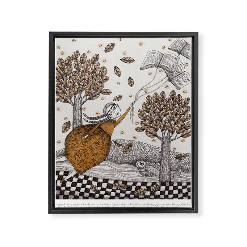 Art from "A Velocity of Being: Letters to a Young Reader" Framed Canvas Print Gallery Image 6