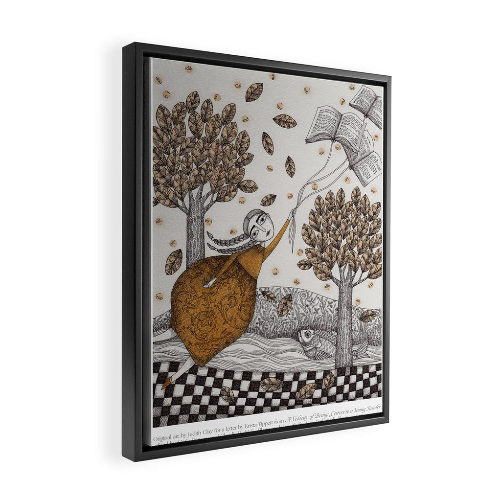 Art from "A Velocity of Being: Letters to a Young Reader" Framed Canvas Print Gallery Image 2