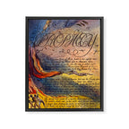 Art from "America: A Prophecy" by William Blake (1793) Framed Canvas Print Gallery Image 6