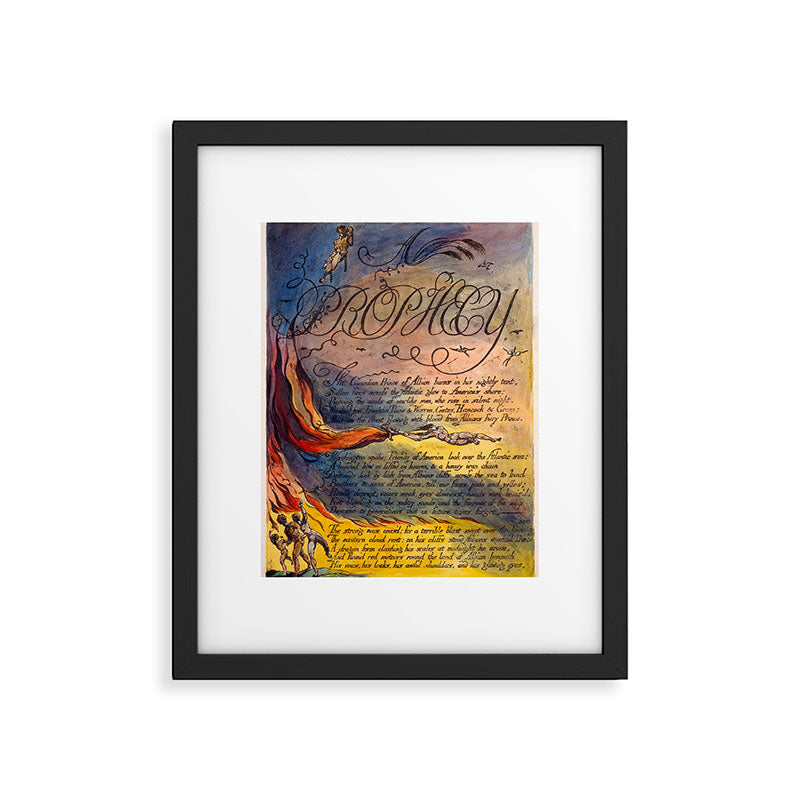 Art from "America: A Prophecy" by William Blake (1793) Framed Art Print Gallery Image 5