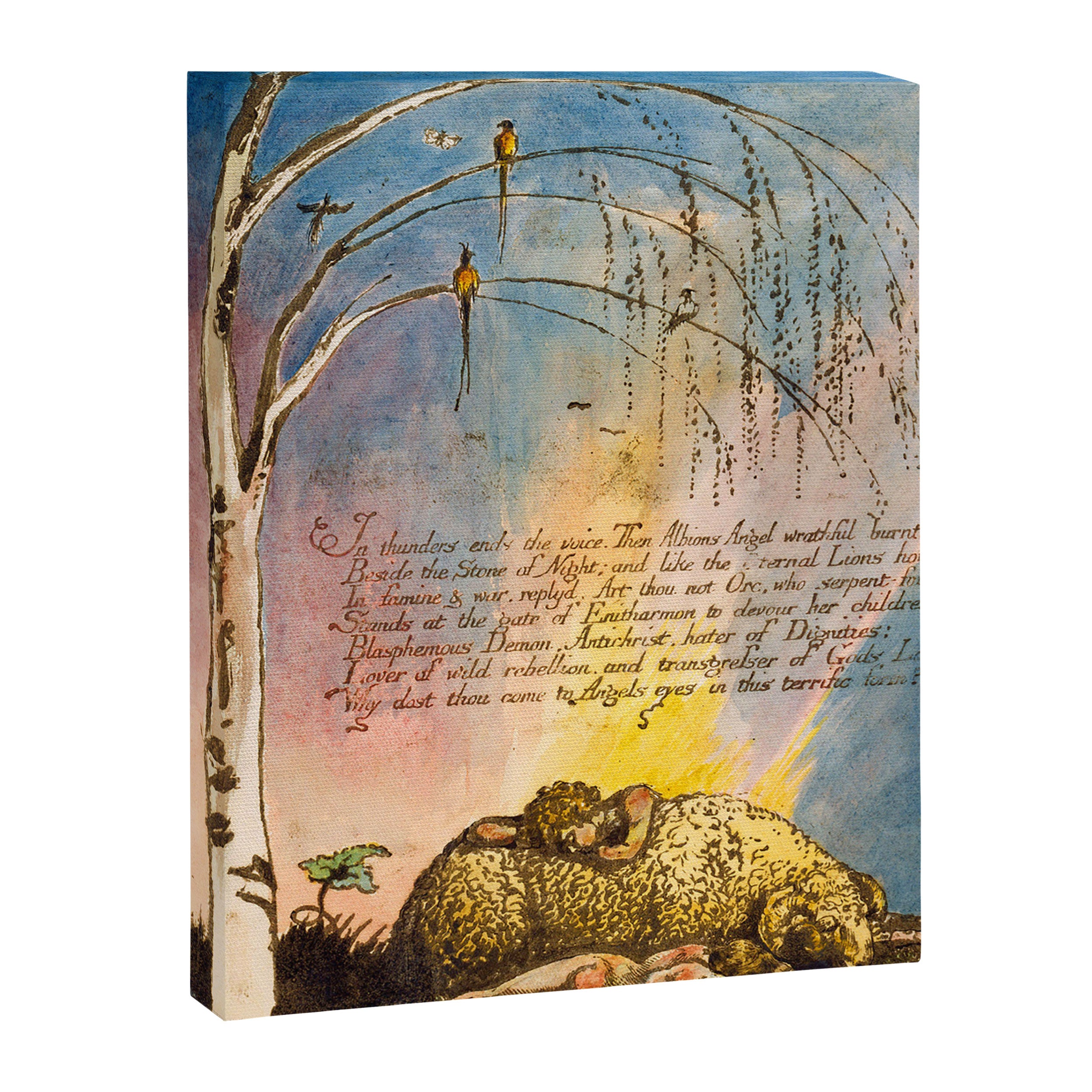 Art from "America: A Prophecy" by William Blake (1793) Canvas Print Gallery Image 6