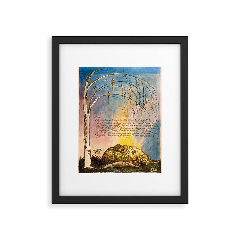 Art from "America: A Prophecy" by William Blake (1793) Framed Art Print Gallery Image 4
