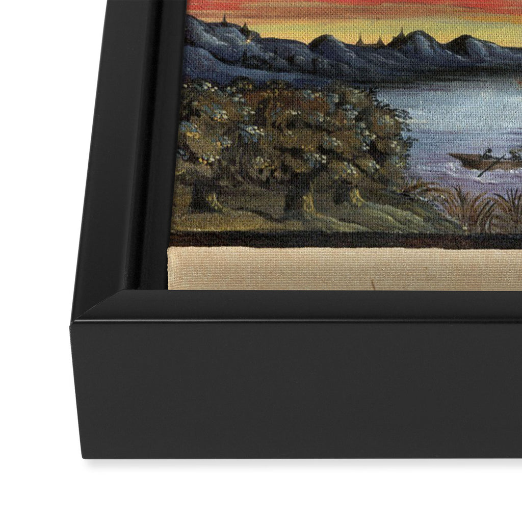 Art from "The Comet Book" (1587) Framed Canvas Print Gallery Image 3