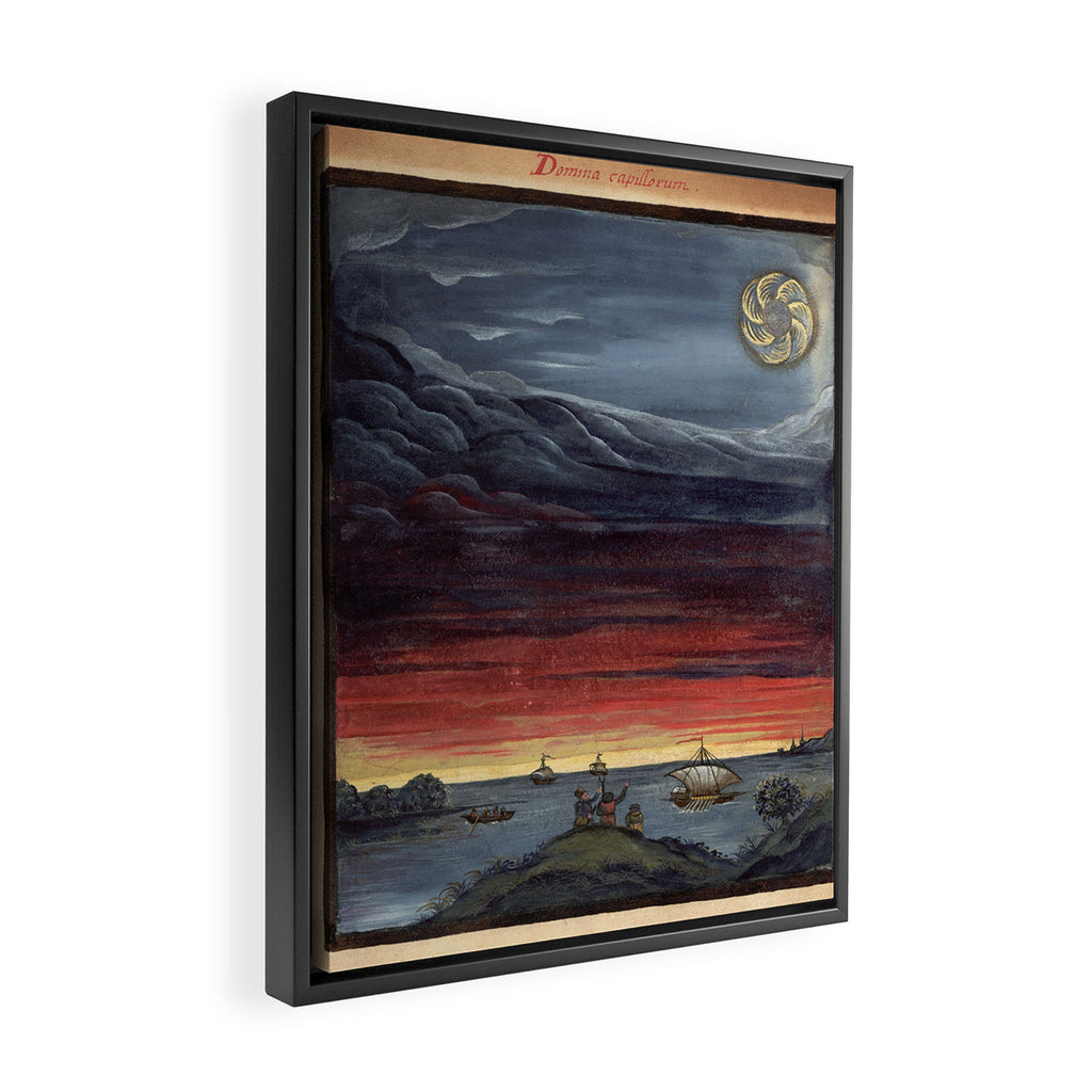 Art from "The Comet Book" (1587) Framed Canvas Print Gallery Image 2