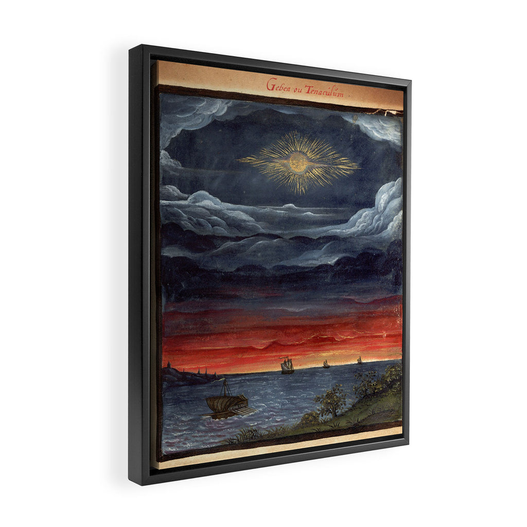Art from "The Comet Book" (1587) Framed Canvas Print Gallery Image 2