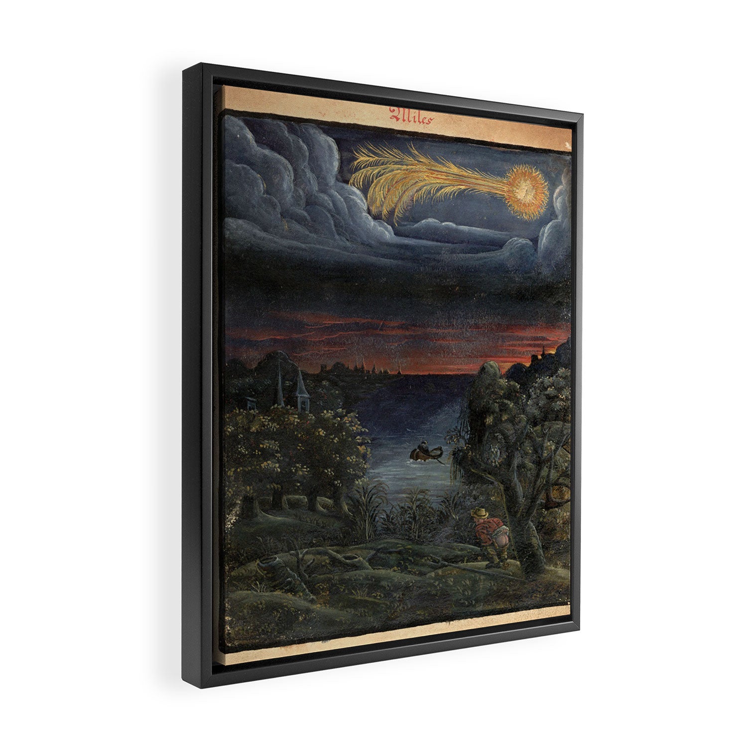 Art from "The Comet Book" (1587) Framed Canvas Print Gallery Image 2