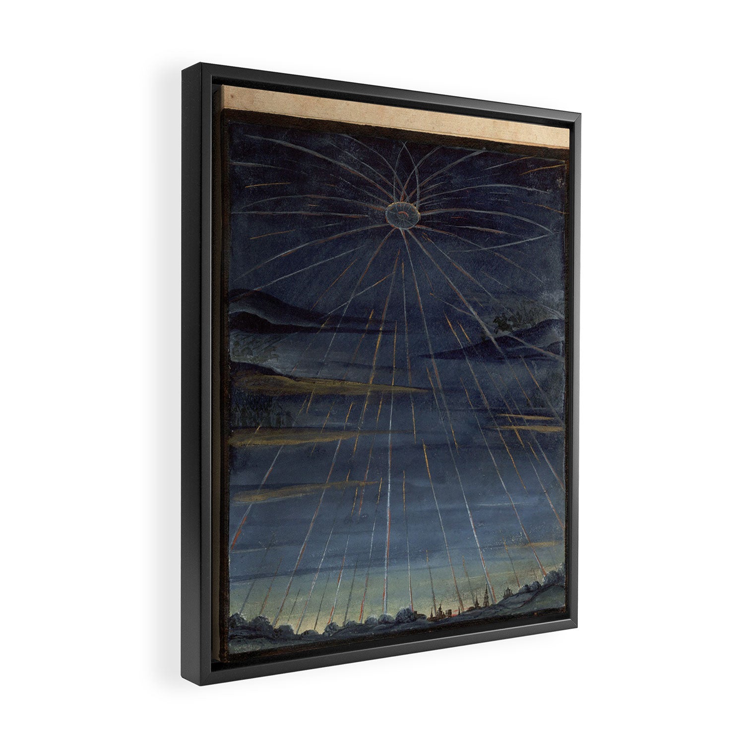 Art from "The Comet Book" (1587) Framed Canvas Print Gallery Image 2