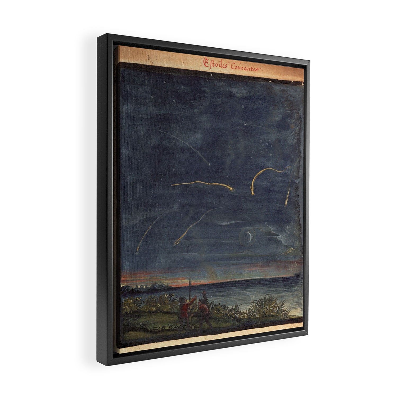 Art from "The Comet Book" (1587) Framed Canvas Print Gallery Image 2