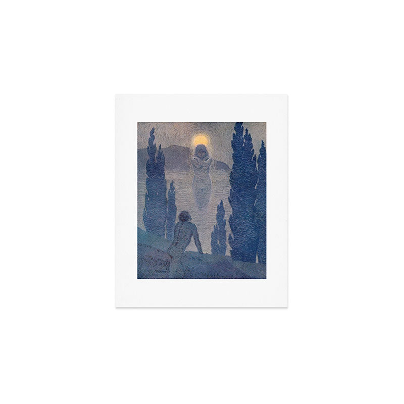 "As I see my soul reflected in Nature" (Margaret C. Cook, Leaves of Grass, 1913) Art Print Gallery Image 1