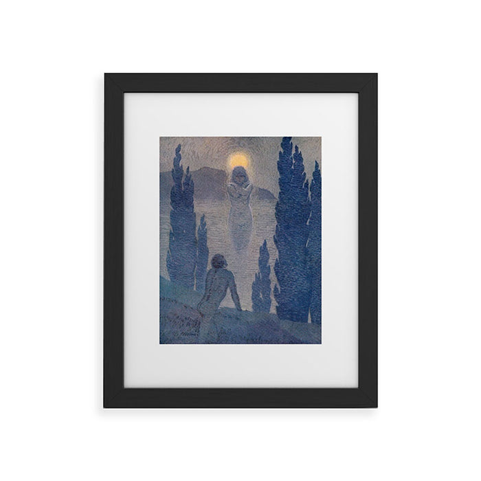 "As I see my soul reflected in Nature" (Margaret C. Cook, Leaves of Grass, 1913) Framed Art Print Gallery Image 1