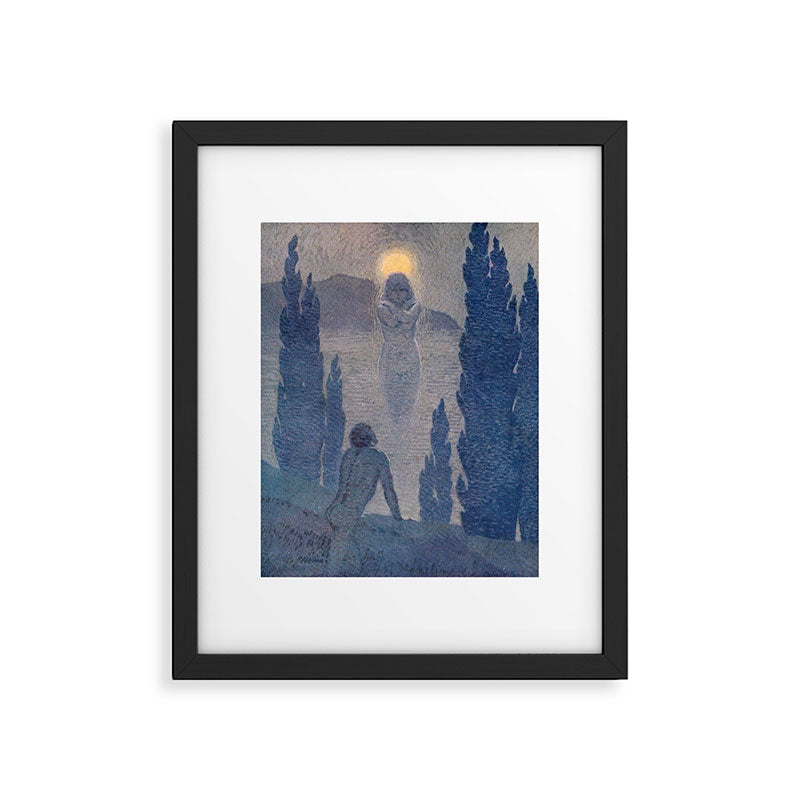 "As I see my soul reflected in Nature" (Margaret C. Cook, Leaves of Grass, 1913) Framed Art Print Gallery Image 5