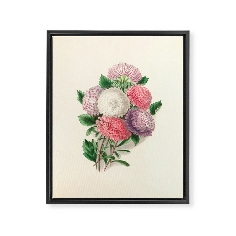  Asters by Clarissa Munger Badger, "Floral Belles," 1866 (benefitting The Nature Conservancy) Framed Canvas Print Gallery Image 6