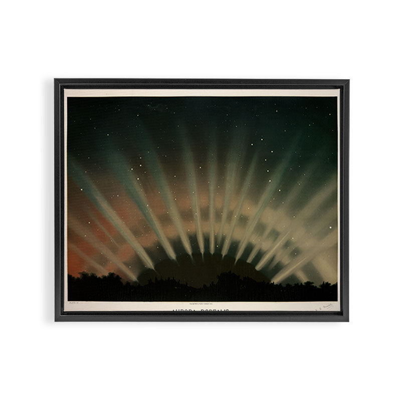 Aurora Borealis by Étienne Léopold Trouvelot (1872) Framed Canvas Print Gallery Image 12