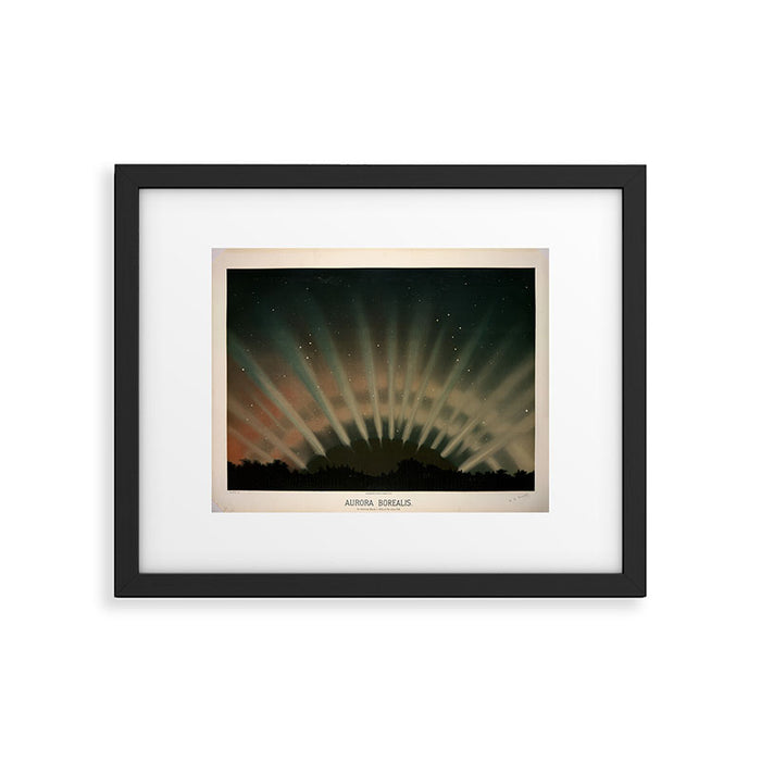 Aurora Borealis by Étienne Léopold Trouvelot (1872) Framed Art Print Gallery Image 1