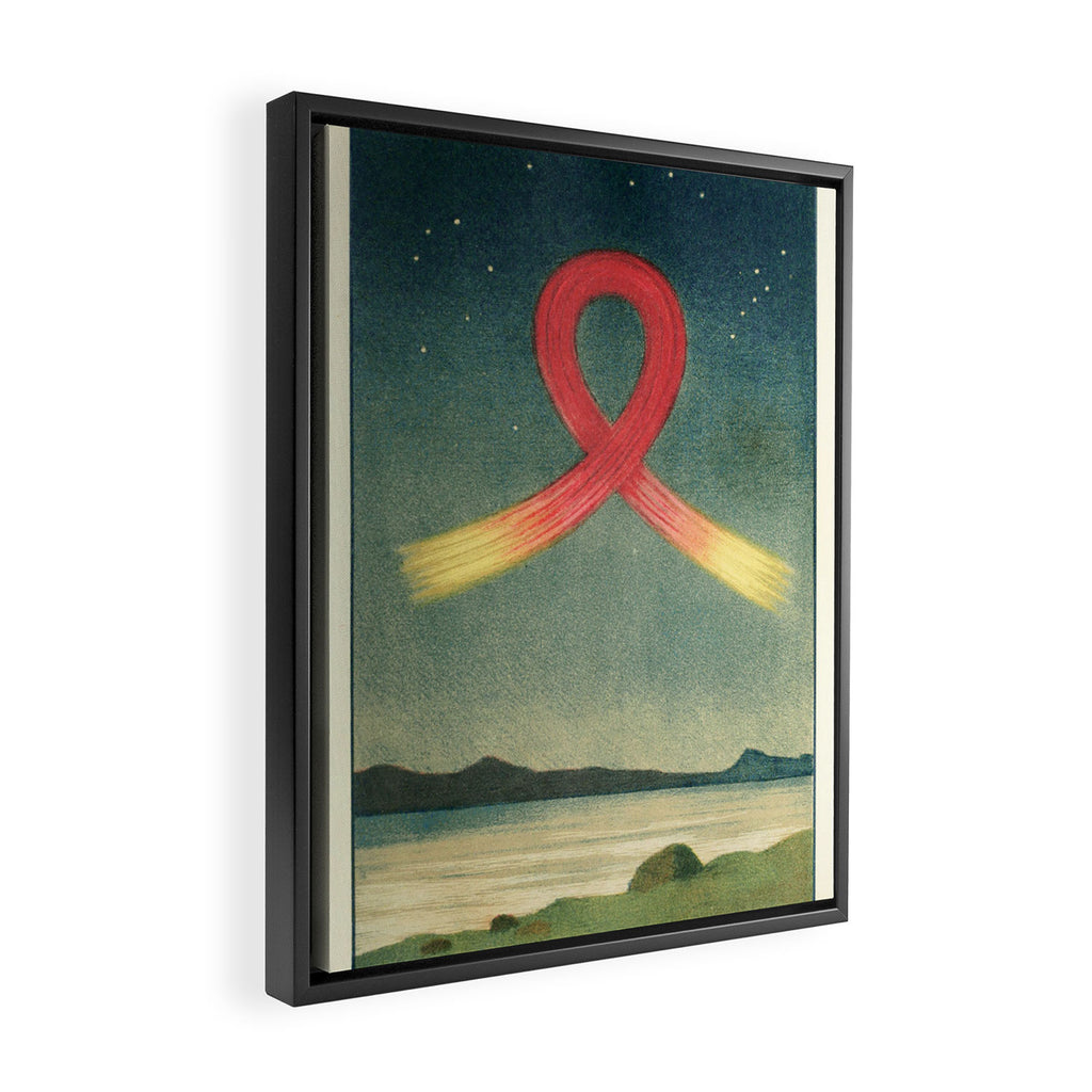 Aurora Borealis from "Lâaurore borÃ©ale" by Selim LemstrÃ¶m, 1886 Framed Canvas Print Gallery Image 2