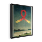 Aurora Borealis from "Lâaurore borÃ©ale" by Selim LemstrÃ¶m, 1886 Framed Canvas Print Gallery Image 2