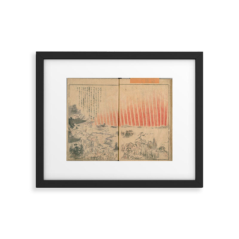 Aurora Borealis, Japan, 1770 Framed Art Print Gallery Image 5