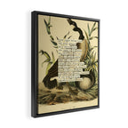 Bird Divinations: Canada goose (about: almanacofbirds.org) Framed Canvas Print Gallery Image 2