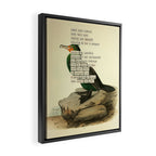Bird Divinations: Double-Crested Cormorant (about: almanacofbirds.org) Framed Canvas Print Gallery Image 2