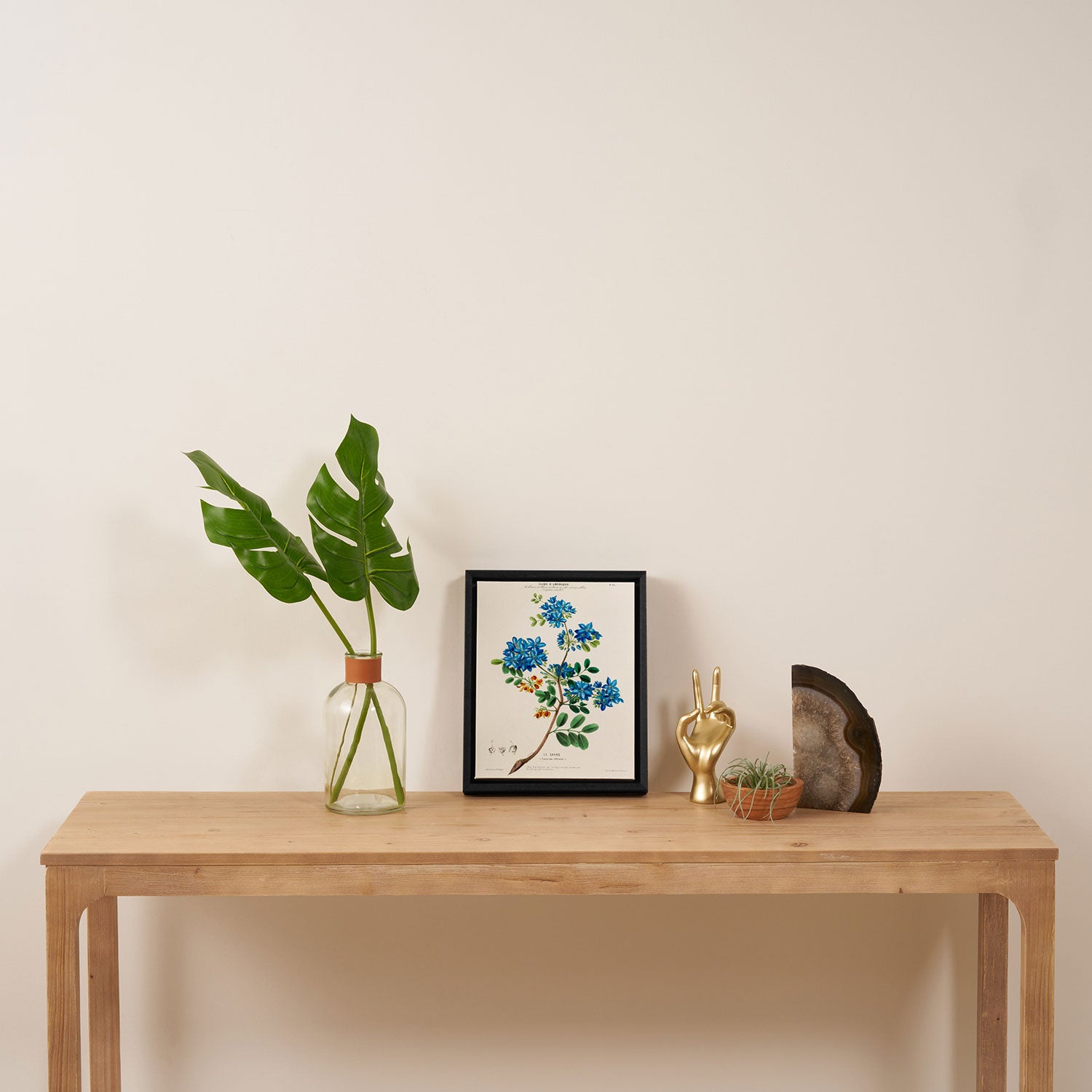 Blue flowering tree from "Flore dâAmÃ©rique" by Ãtienne Denisse, 1840s Framed Canvas Print Gallery Image 4
