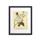 Bohemian Chatterer from 'An Almanac of Birds - Divinations for Uncertain Days' (almanacofbirds.org) Framed Art Print Gallery Image 5
