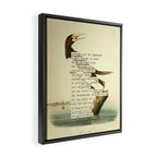 Booby Gannet from 'An Almanac of Birds - Divinations for Uncertain Days' (almanacofbirds.org) Framed Canvas Print Gallery Image 2