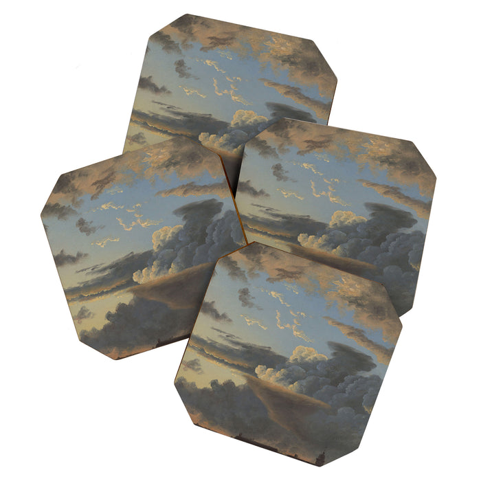 "Cloud Study" by Knud Baade, 1838 Coaster Gallery Image 1