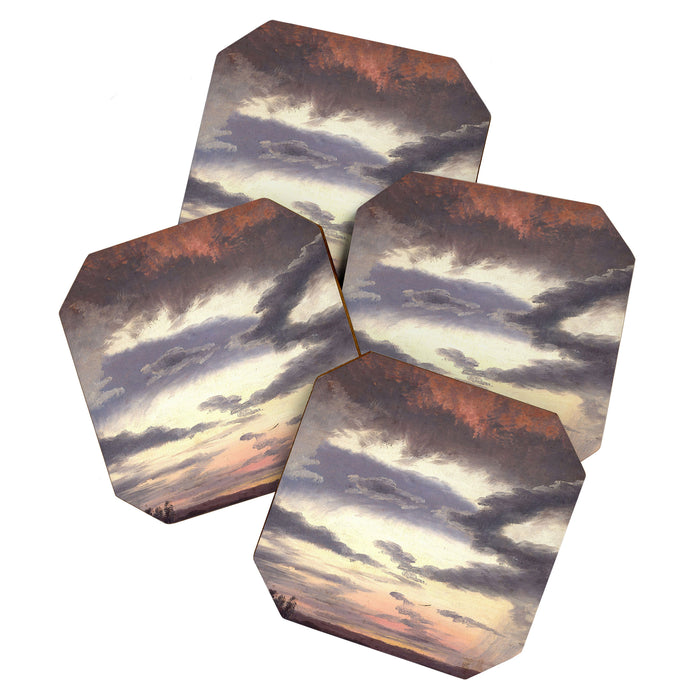 "Cloud Study" by Knud Baade, 1838 Coaster Gallery Image 1