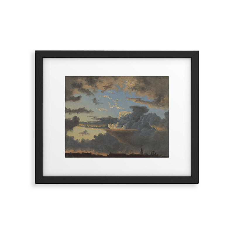 "Cloud Study" by Knud Baade, 1838 Framed Art Print Gallery Image 5