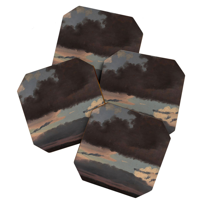 "Cloud Study" by Knud Baade, 1839 Coaster Gallery Image 1