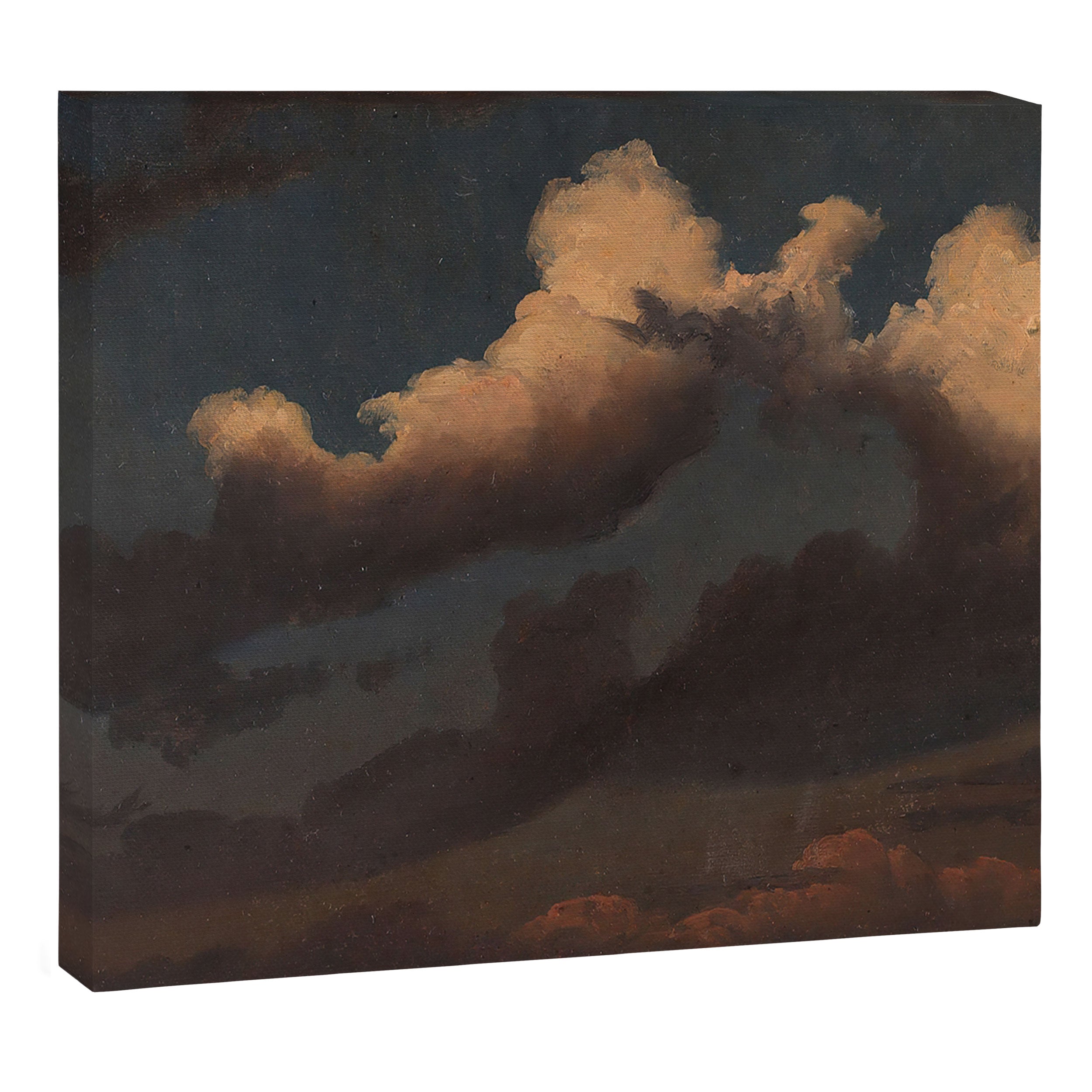 "Cloud Study" by Knud Baade, 1843 Canvas Print Gallery Image 3