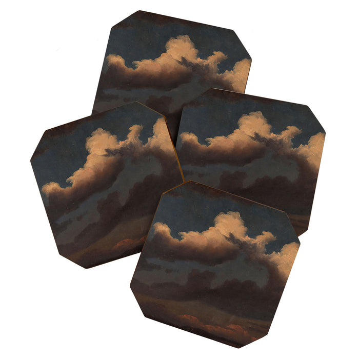"Cloud Study" by Knud Baade, 1843 Coaster Gallery Image 1