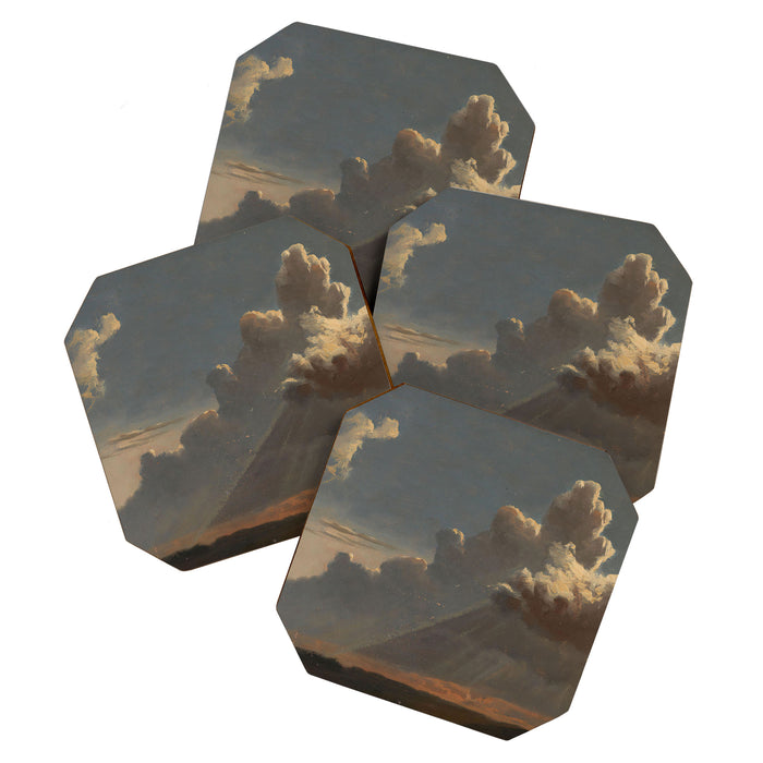 "Cloud Study" by Knud Baade, circa 1830s Coaster Gallery Image 1