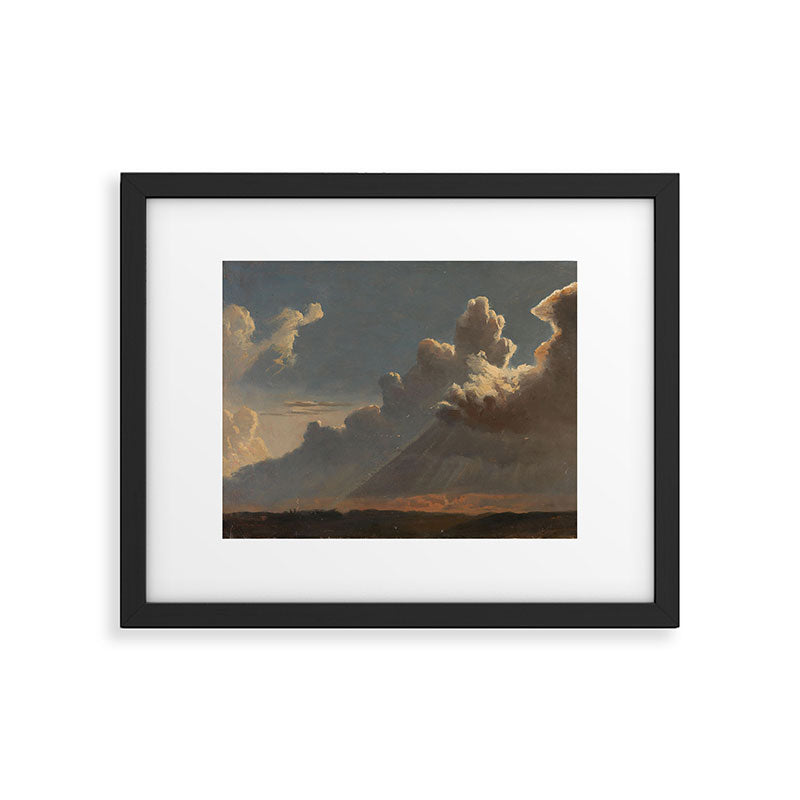 "Cloud Study" by Knud Baade, circa 1830s Framed Art Print Gallery Image 5