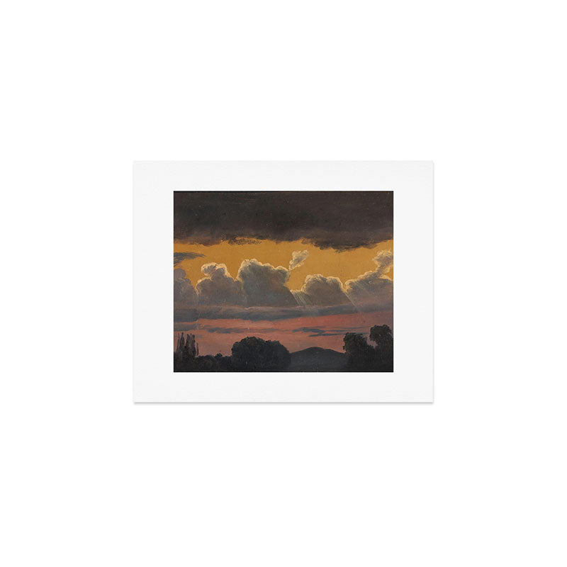 "Cloud Study over Landscape" by Knud Baade, 1838 Art Print Gallery Image 1