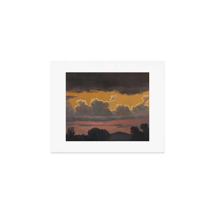 "Cloud Study over Landscape" by Knud Baade, 1838 Art Print Gallery Image 1