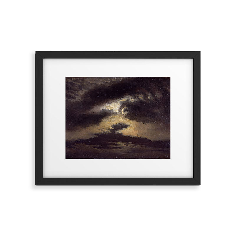 "Clouds in Moonlight" by Knud Baade, 1843 Framed Art Print Gallery Image 5