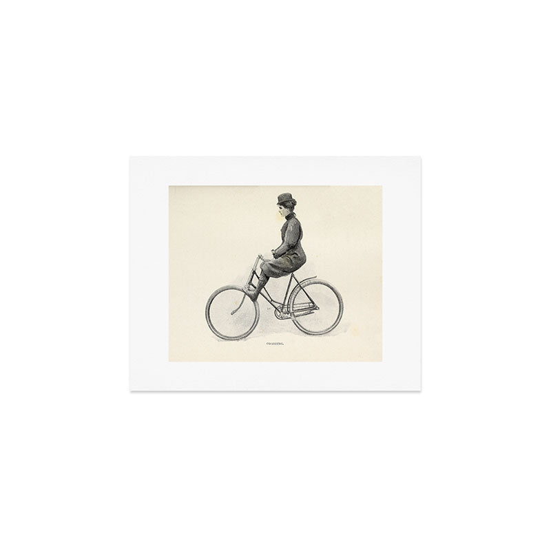 "Coasting" from "Bicycling for Ladies" by Maria E. Ward, 1896 Art Print Gallery Image 1