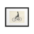 "Coasting" from "Bicycling for Ladies" by Maria E. Ward, 1896 Framed Art Print Gallery Image 5