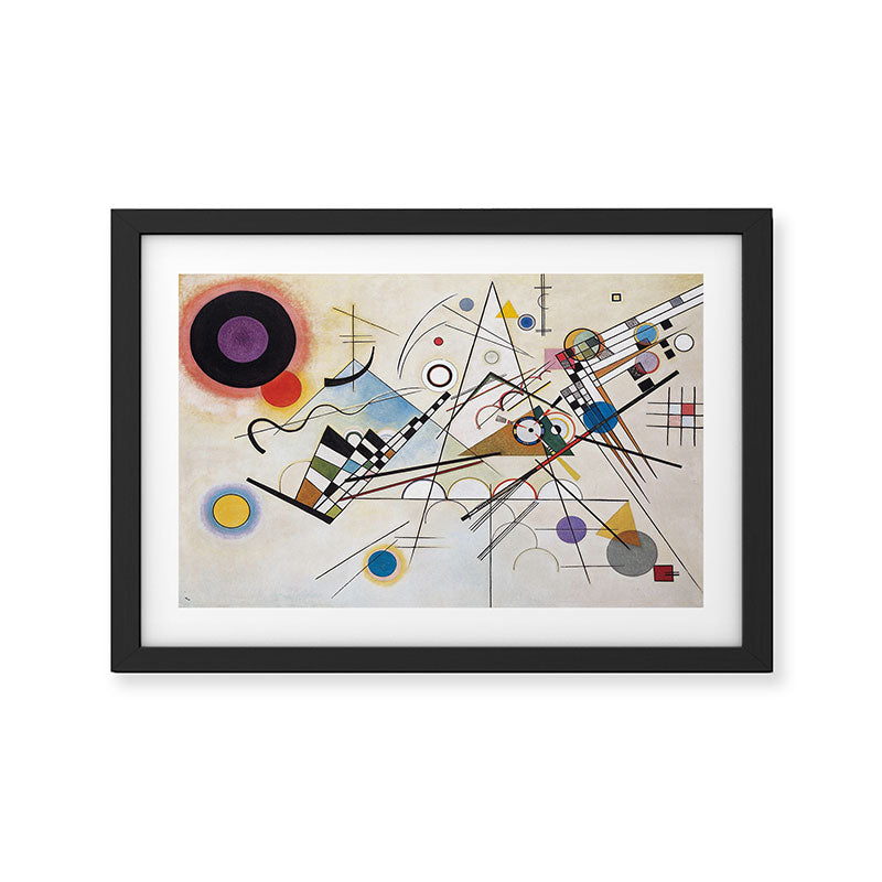"Composition 8" by Wassily Kandinsky, 1920s Framed Art Print Gallery Image 2