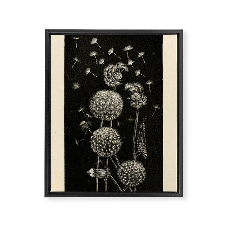 Dandelion with locust by Anna Botsford Comstock, early 1900s (benefitting The Nature Conservancy) Framed Canvas Print Gallery Image 6