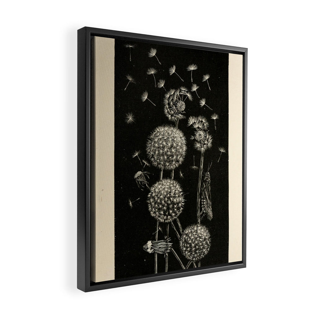 Dandelion with locust by Anna Botsford Comstock, early 1900s (benefitting The Nature Conservancy) Framed Canvas Print Gallery Image 2