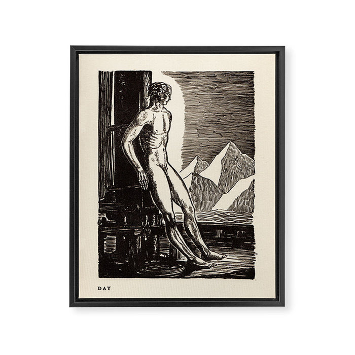 "Day" by Rockwell Kent (1919) Framed Canvas Print Gallery Image 1