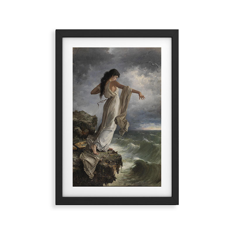 "Death of Sappho" by Miguel Carbonell Selva (1881) Framed Art Print Gallery Image 2