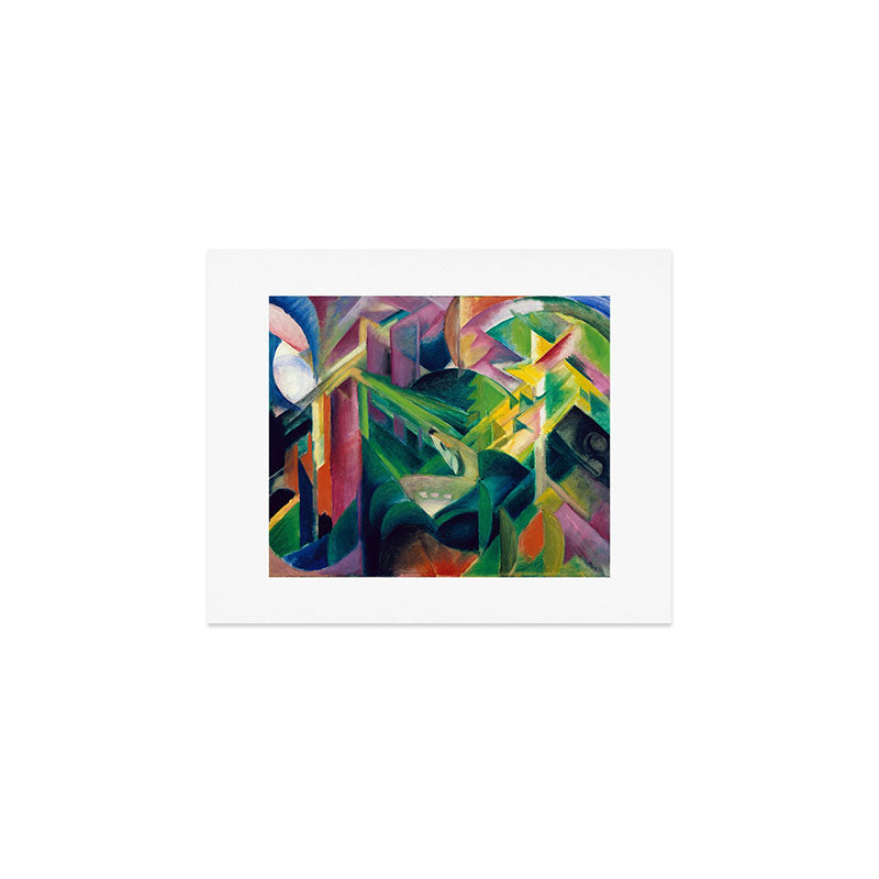 "Deer in a Monastery Garden" by Franz Marc, 1912 Art Print Gallery Image 1