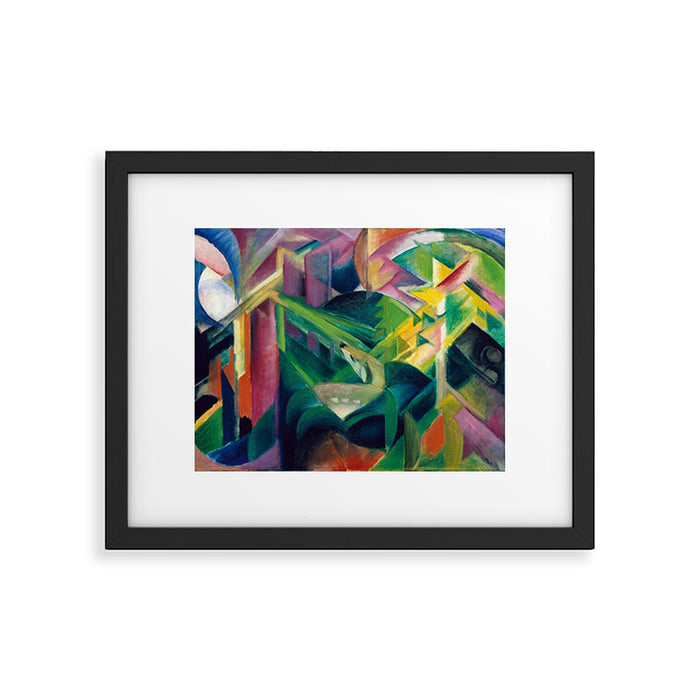 "Deer in a Monastery Garden" by Franz Marc, 1912 Framed Art Print Gallery Image 1