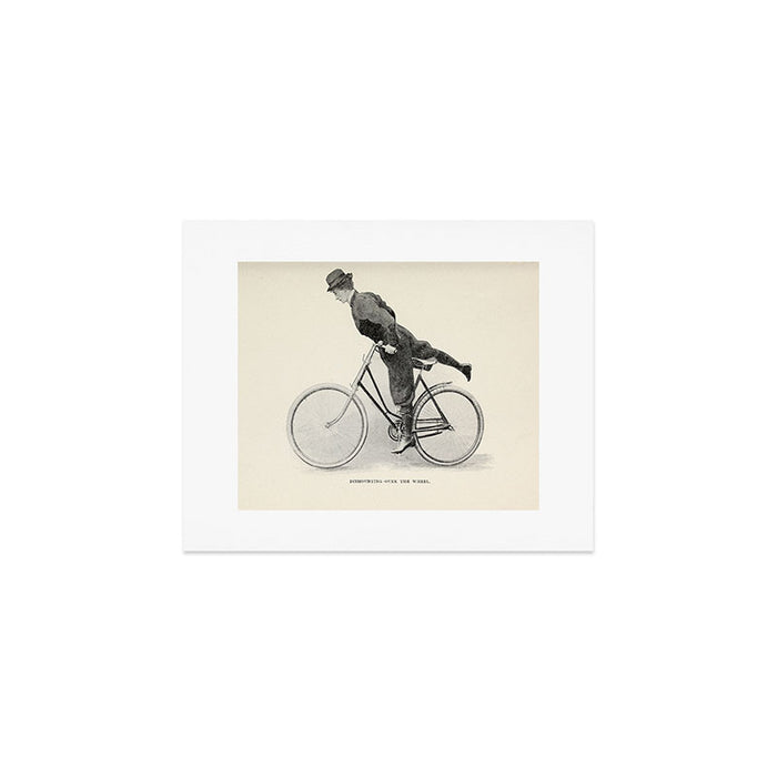 "Dismounting Over the Wheel" from "Bicycling for Ladies" by Maria E. Ward, 1896 Art Print Gallery Image 1