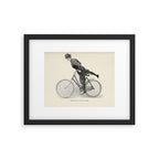"Dismounting Over the Wheel" from "Bicycling for Ladies" by Maria E. Ward, 1896 Framed Art Print Gallery Image 5