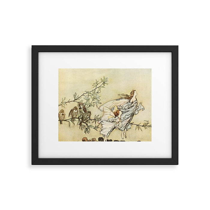 Fairies by Arthur Rackham from "PeterPan in Kensington Gardens," 1906 Framed Art Print Gallery Image 1